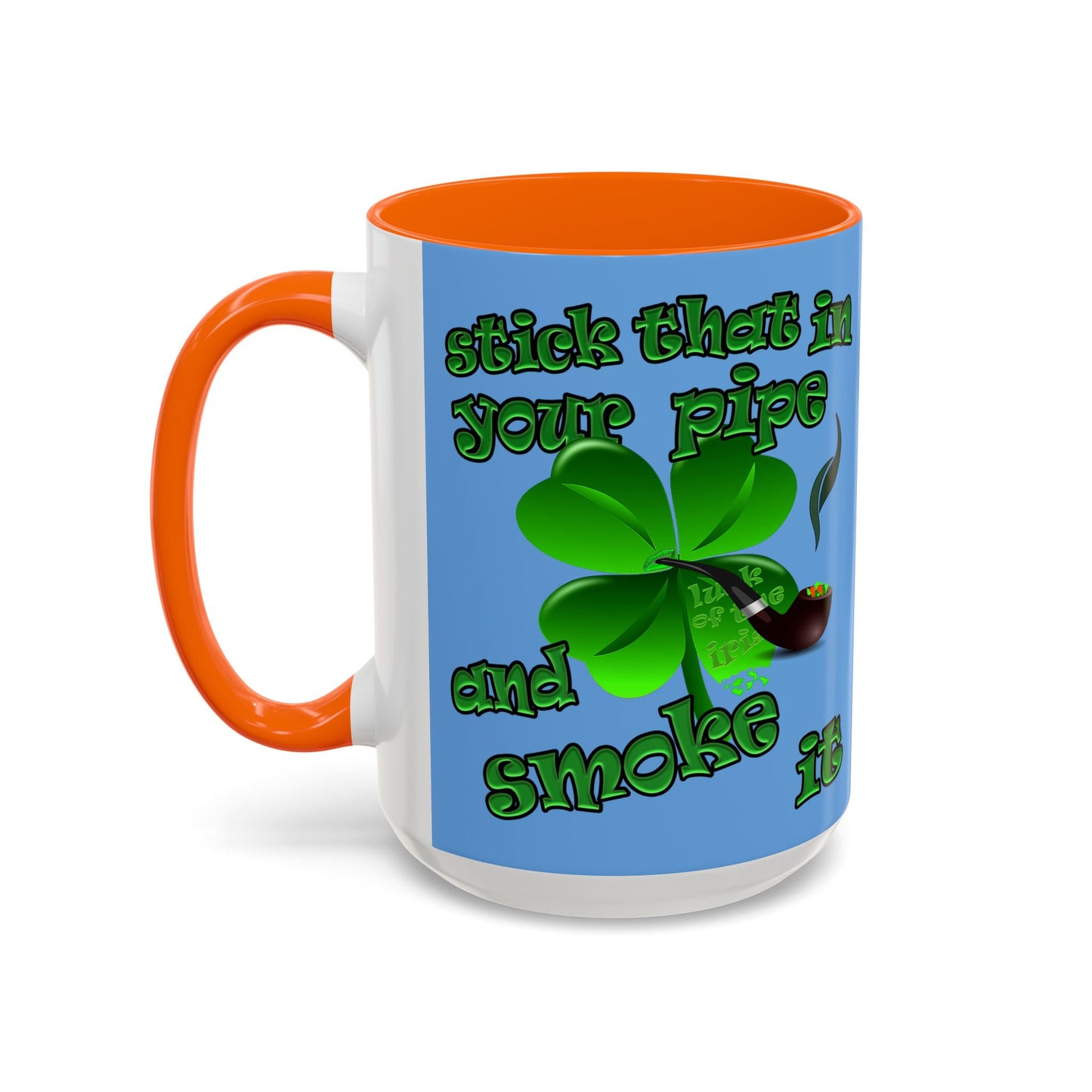 celtics logo - Accent Mug (light blue)