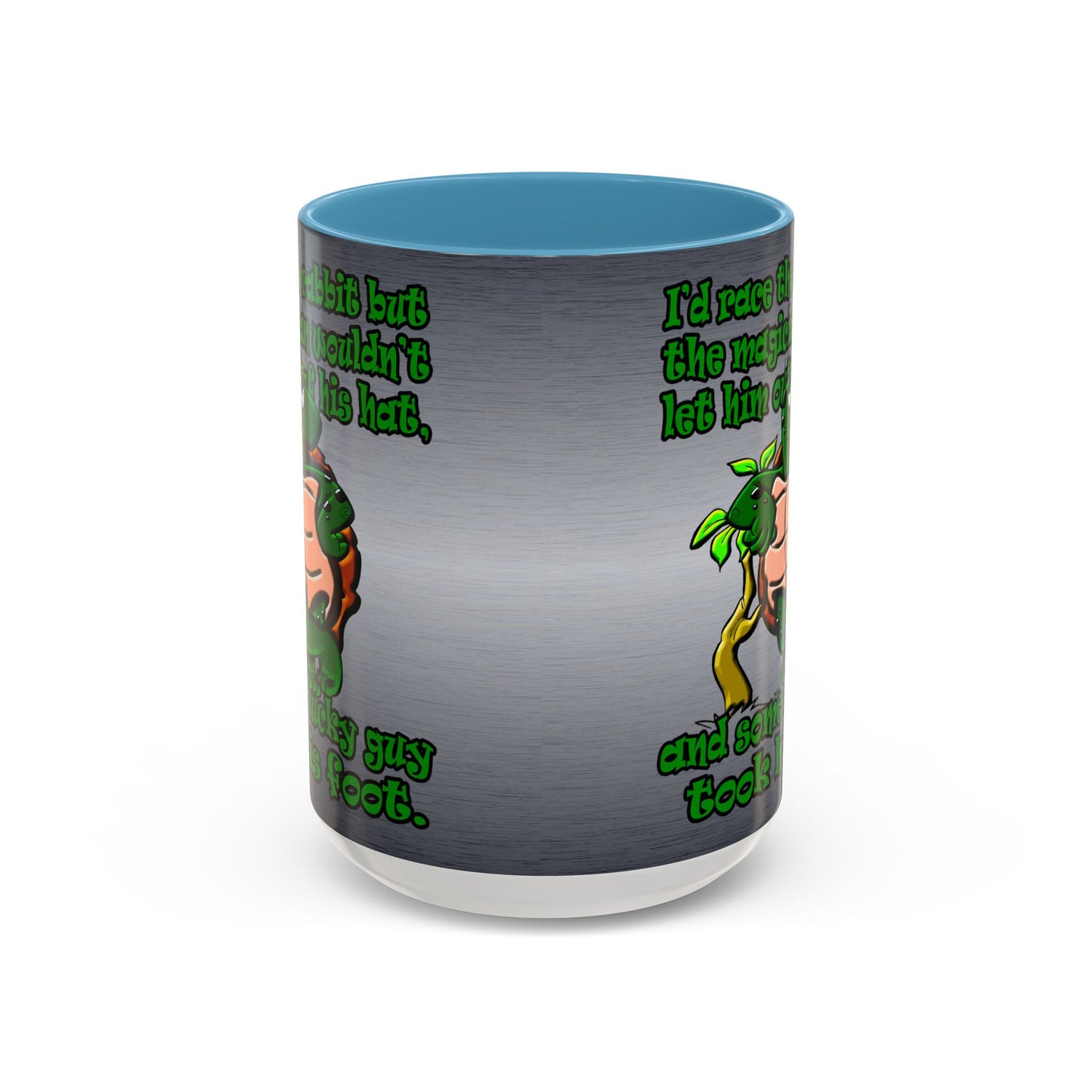 turtle race - Accent Mug (brushed nickel)