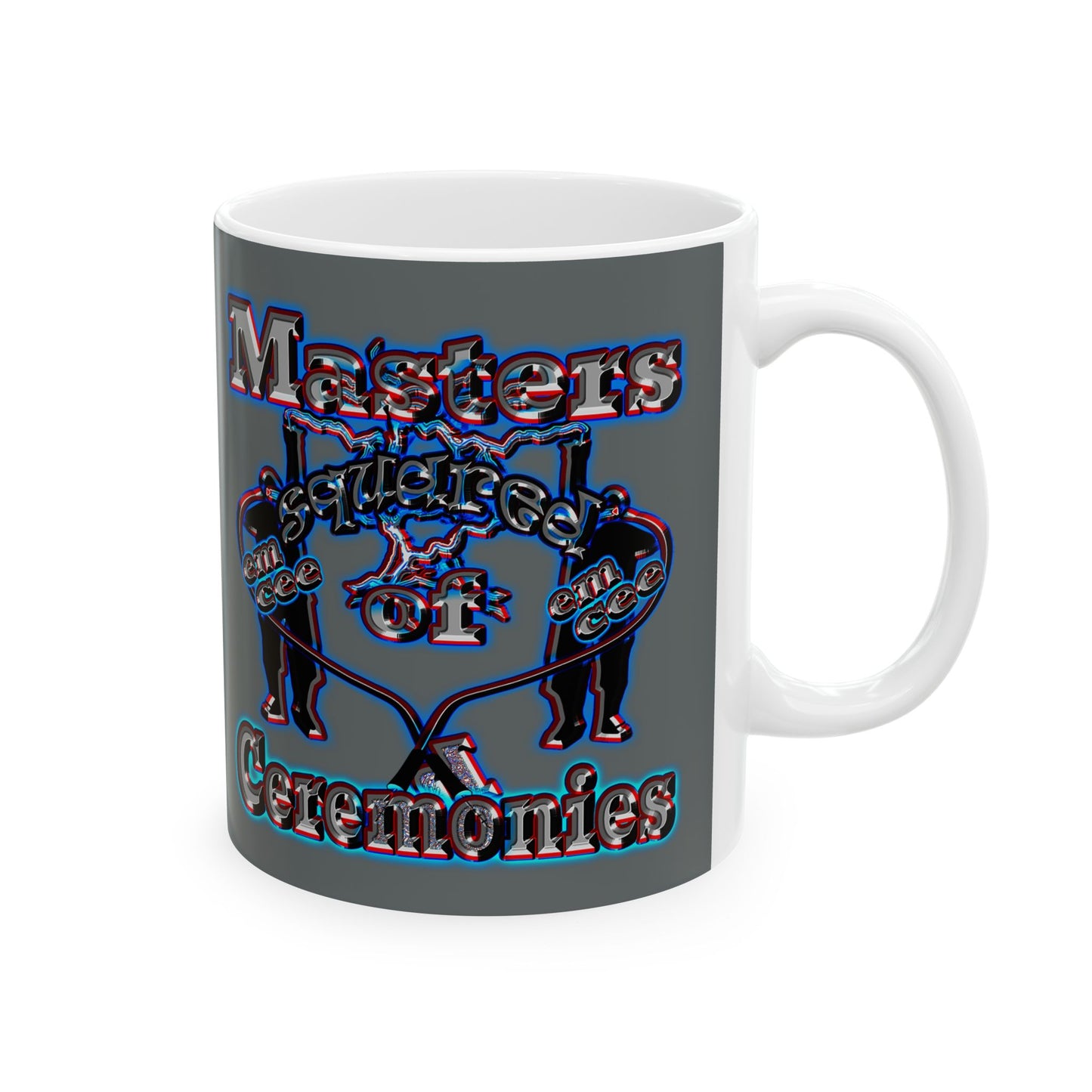 em cee squared - White Mug (dark grey)