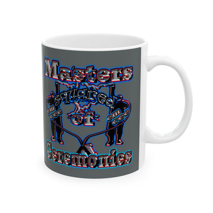 em cee squared - White Mug (dark grey)