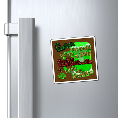 celtics logo - Magnets - (brown)