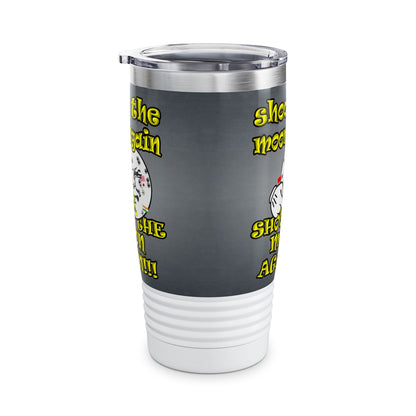 shoot the moon again - Ringneck Tumbler, 20oz (grey-light grey)