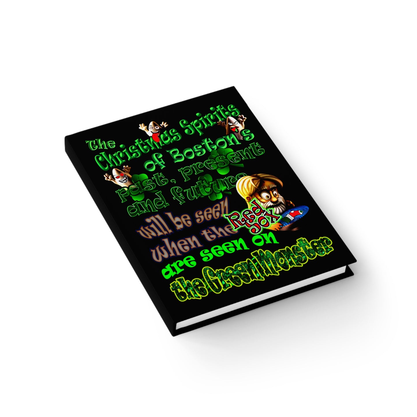 christmas spirits of boston - journal-lined (black)