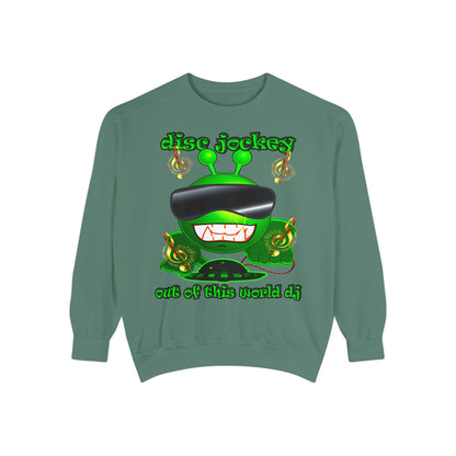 disc jockey - Unisex Garment-Dyed Sweatshirt