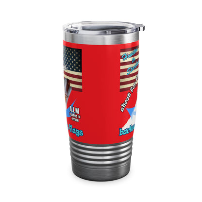 shoot for the stars - Ringneck Tumbler, 20oz (red)