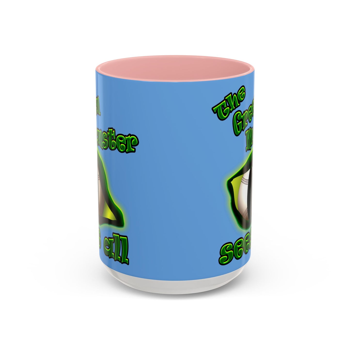green monster - Accent Mug (light blue)