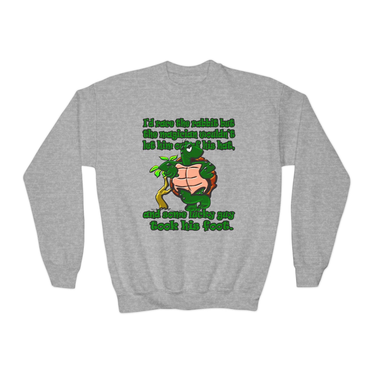 turtle race - Youth Crewneck Sweatshirt