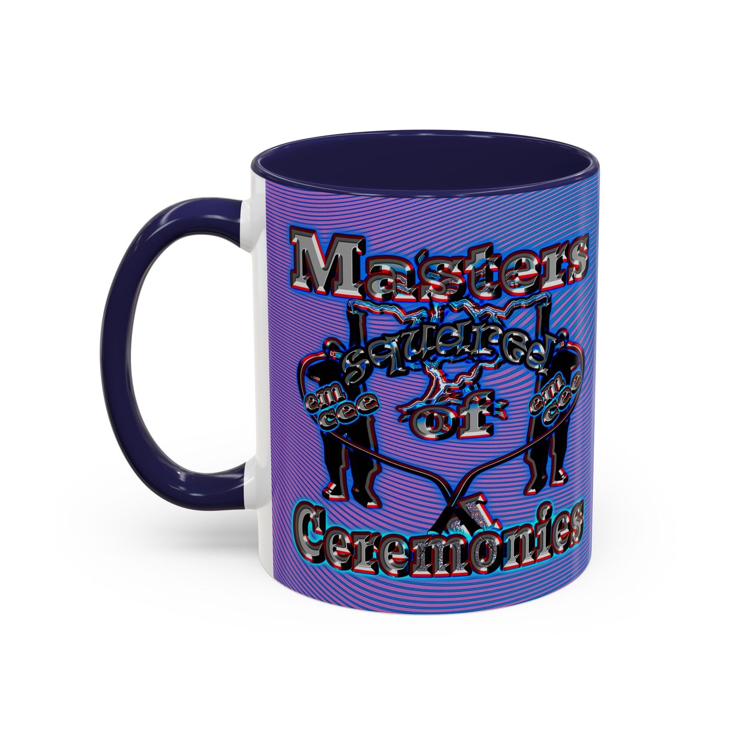 em cee squared - Accent Mug (light blue-purple wave)