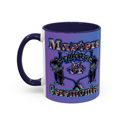 em cee squared - Accent Mug (light blue-purple wave)