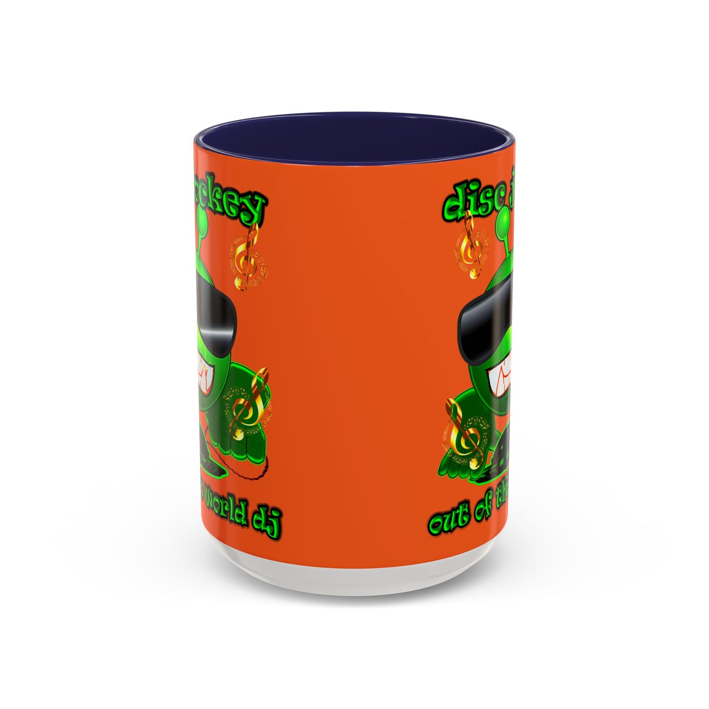 disc jockey - Accent Mug (orange)