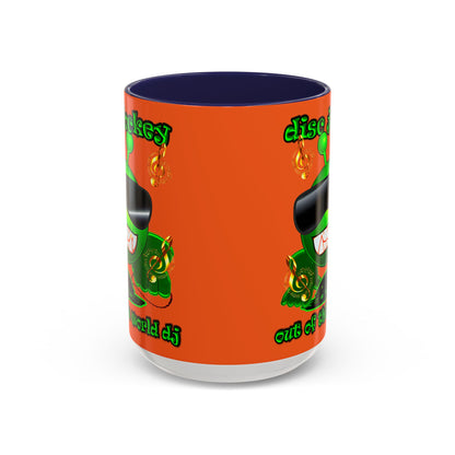 disc jockey - Accent Mug (orange)
