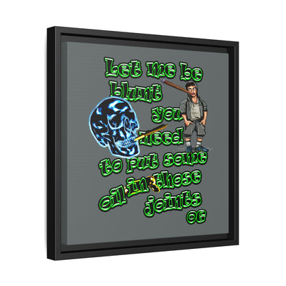 og - framed canvas art (dark grey)