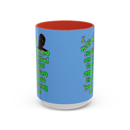 noticed you noticing - Accent Mug (light blue)