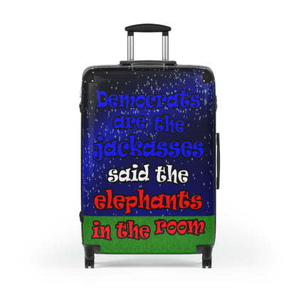 donkeys and elephants - Suitcase ('snoops' background)