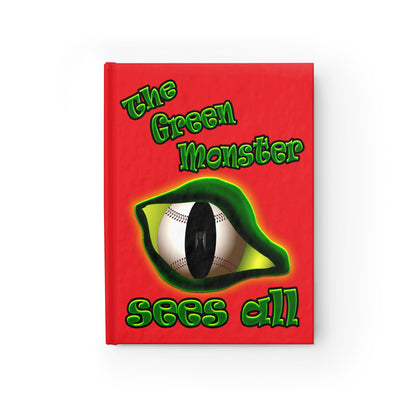 green monster - journal-lined (red)