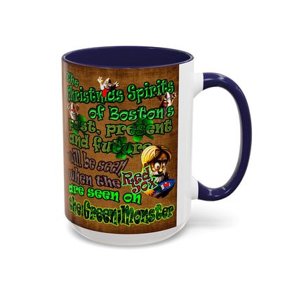 christmas spirits of boston - Accent Mug (brown papyrus)