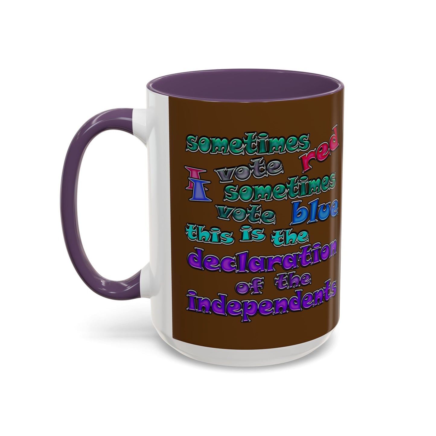 declaration of the independents - Accent Mug (brown)