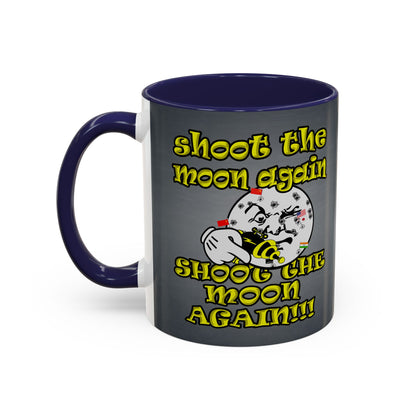 shoot the moon again - Accent Mug (grey-light grey)