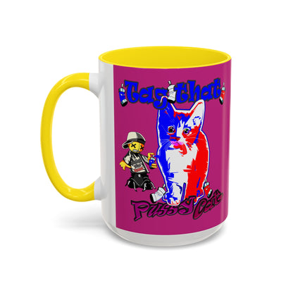 tag that - Accent Mug (pink)