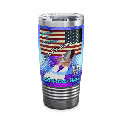 shoot for the stars - Ringneck Tumbler, 20oz (purple wave)