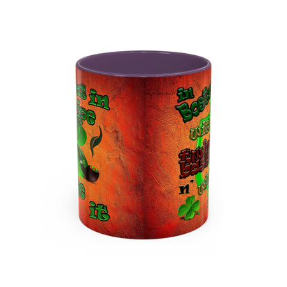 celtics logo - Accent Mug (burnt orange)