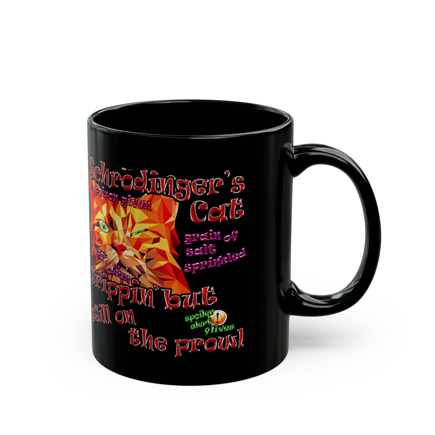 schrodinger's cat - Black Mug (black)