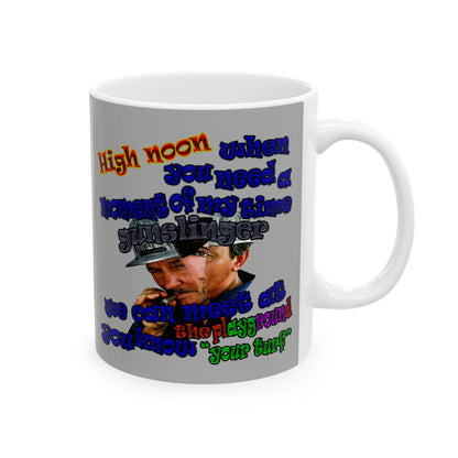 high noon - White Mug (light grey)