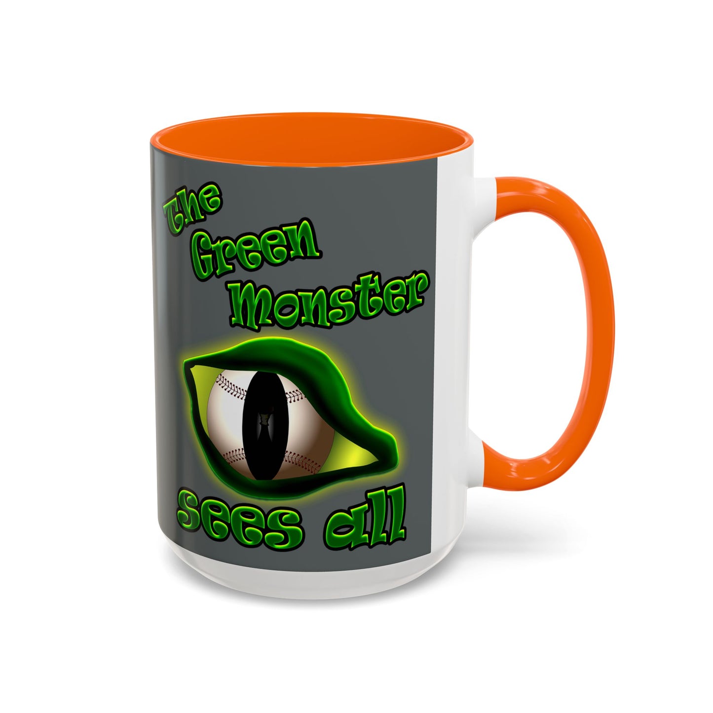 green monster - Accent Mug (dark grey)