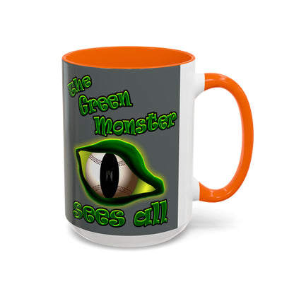 green monster - Accent Mug (dark grey)