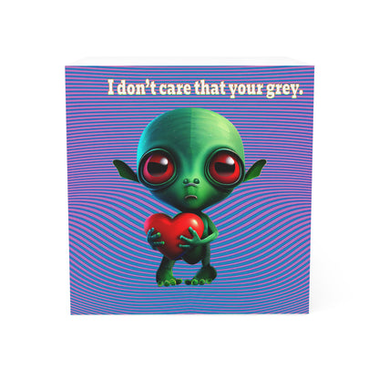 I don't care that your grey - note cube (light blue-purple wave)