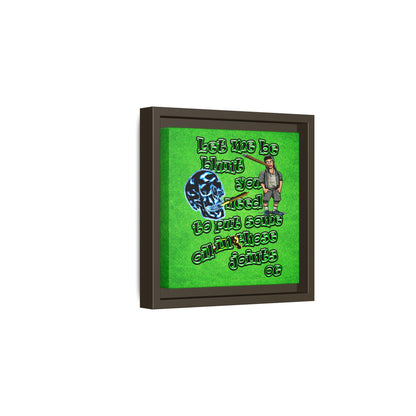og - framed canvas art (green turf)
