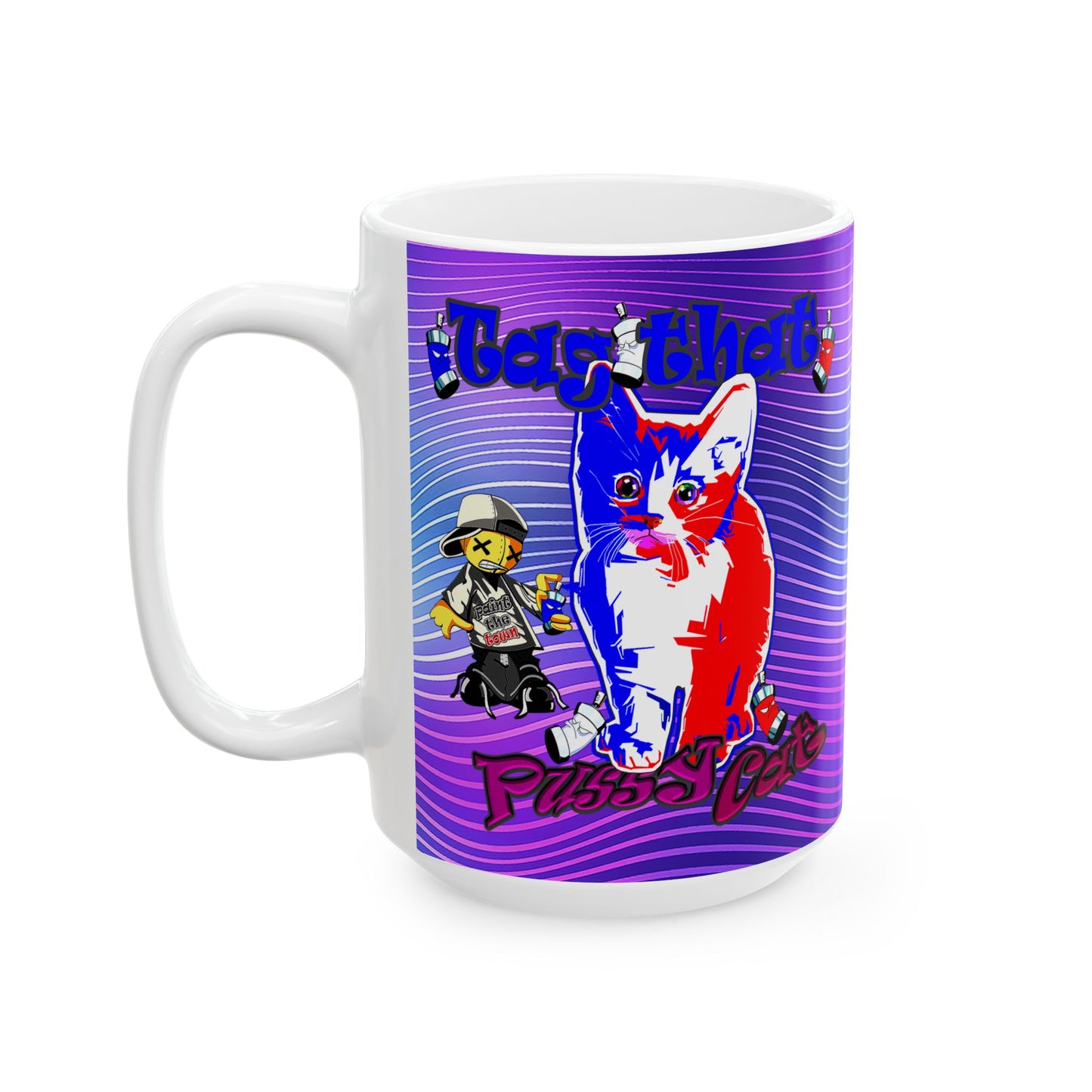 tag that - White Mug (purple wave)