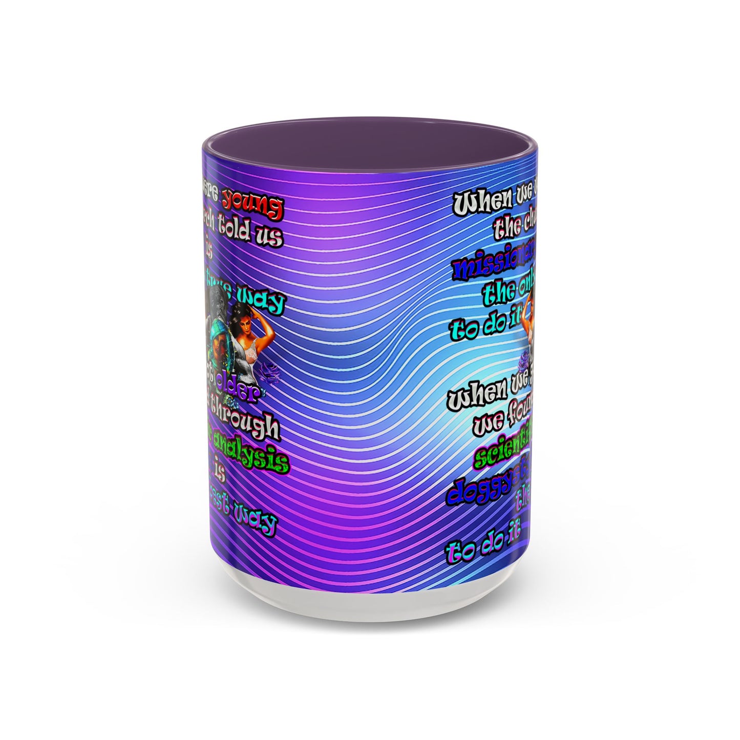doggystyle - Accent Mug (purple wave)