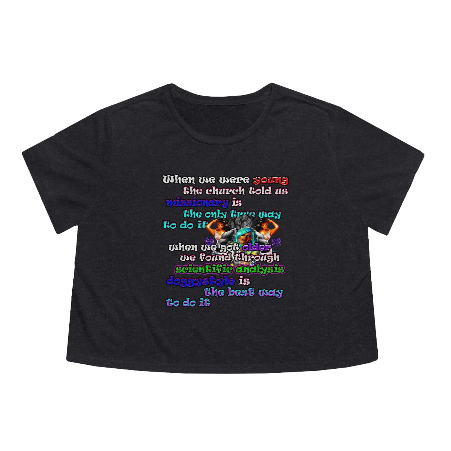 doggystyle - Women's Flowy Cropped Tee