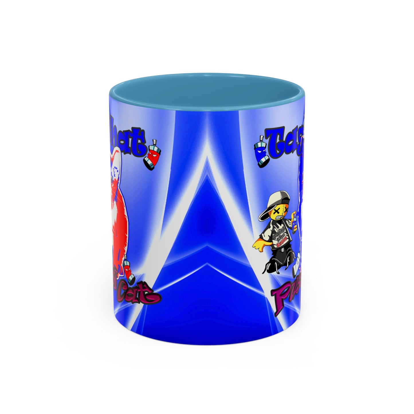 tag that - Accent Mug (blue-white wave)