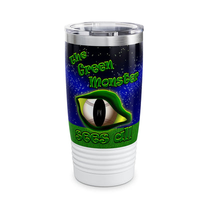 green monster - Ringneck Tumbler, 20oz ('snoops' background)