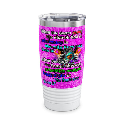 doggystyle - Ringneck Tumbler, 20oz (pink swirl)