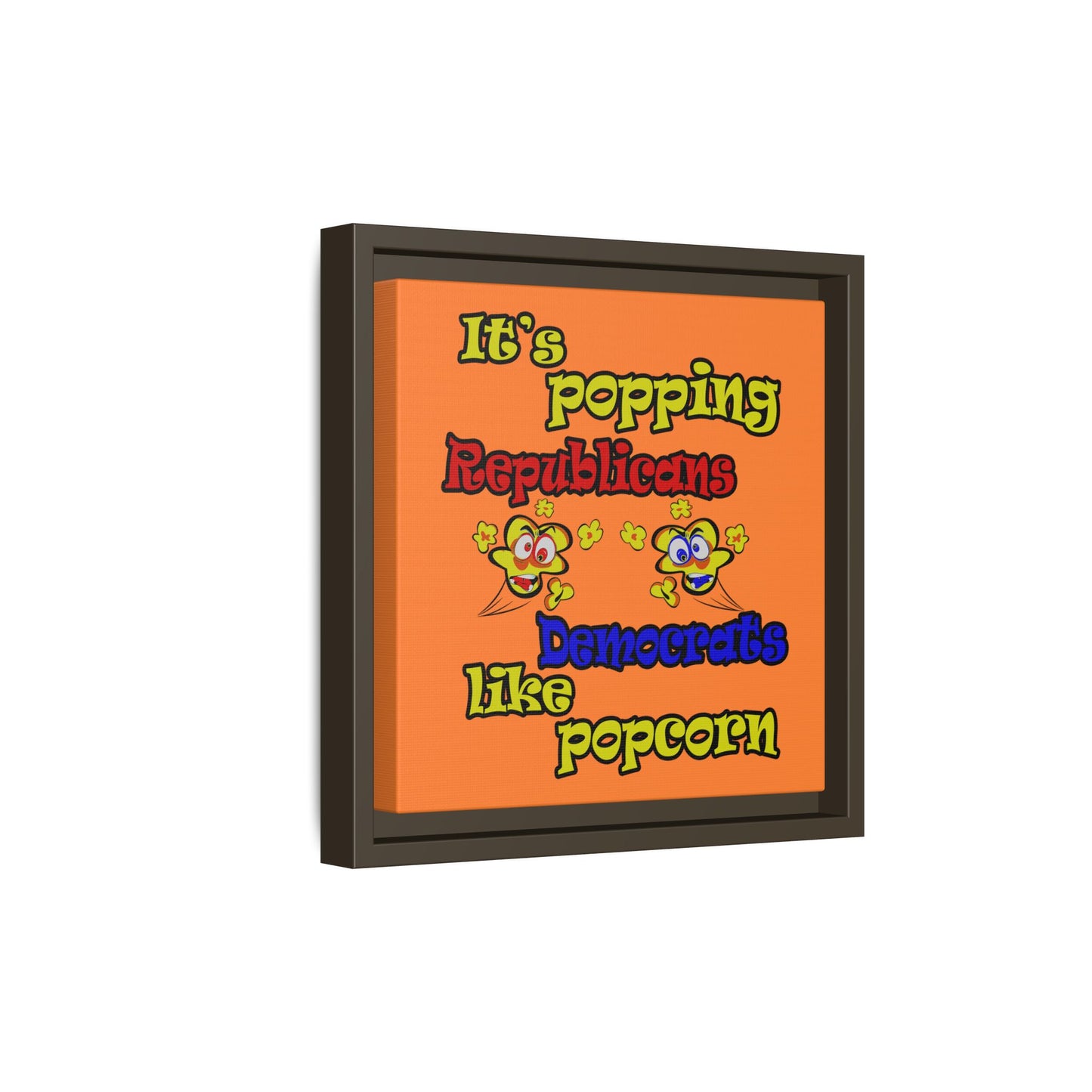 popping like popcorn - framed canvas art (crusta)
