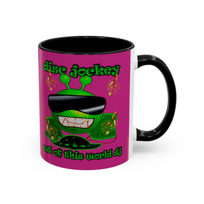 disc jockey - Accent Mug (pink)