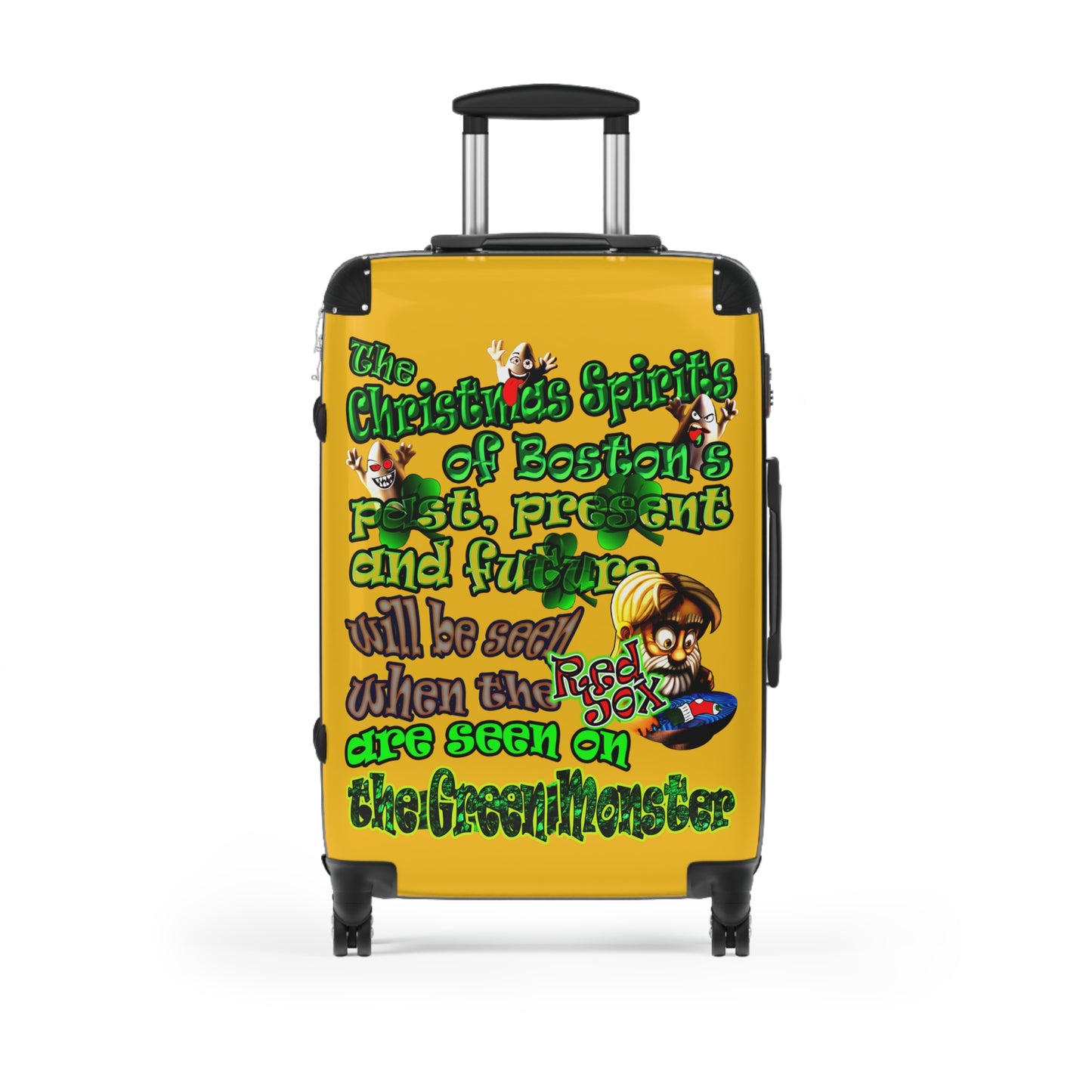 christmas spirits of boston - Suitcase (yellow)