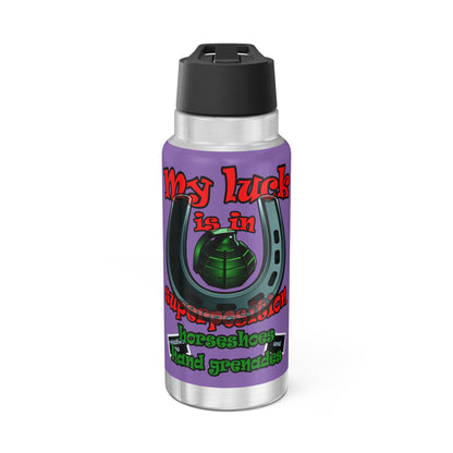 my luck - Gator Tumbler, 32oz (light purple)