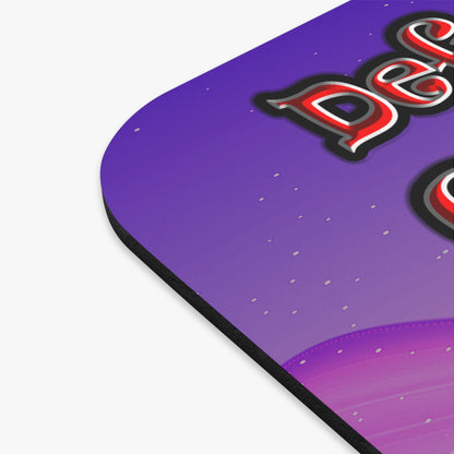 defy conquer reach - Mouse Pad (Rectangle) (purple-pink wave)