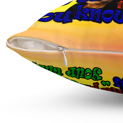 high noon - Spun Polyester Square Pillow - (color blur)