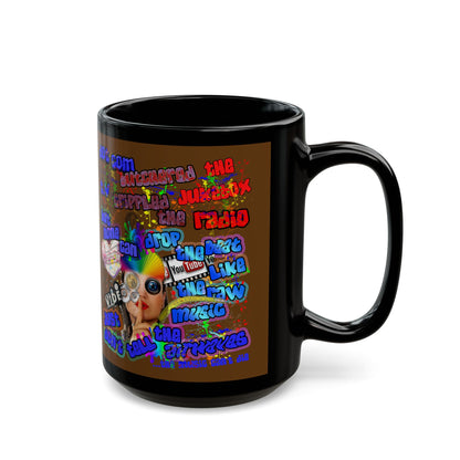 drop the beat - Black Mug (brown)