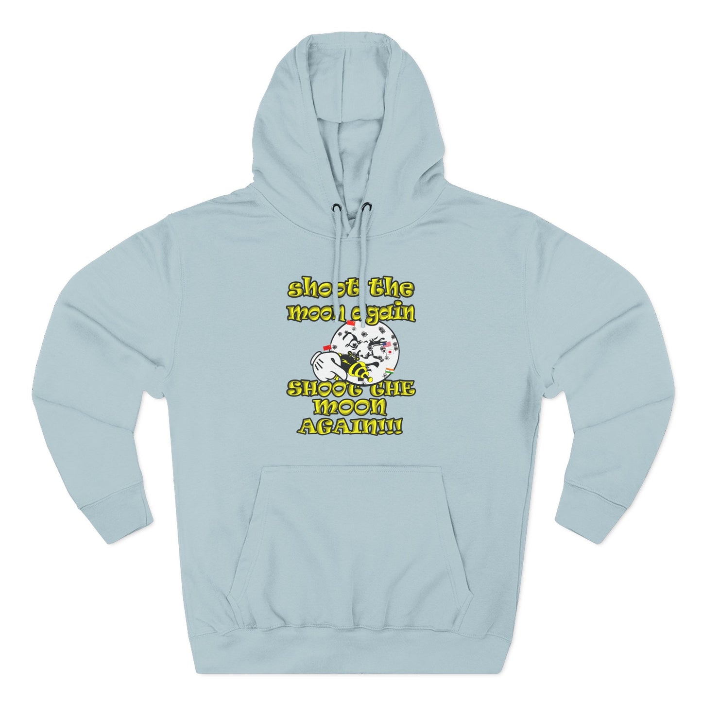 shoot the moon again - Three-Panel Fleece Hoodie