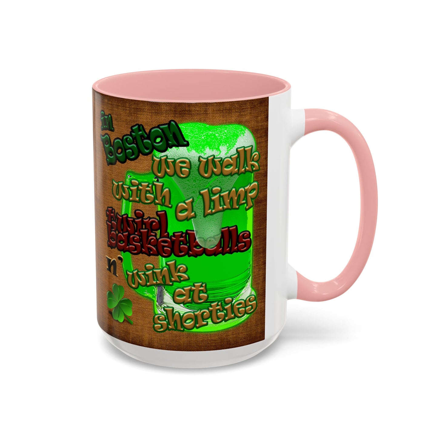 celtics logo - Accent Mug (brown papyrus)