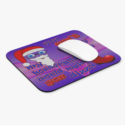 santa's shoes - Mouse Pad (Rectangle) (purple-pink wave)