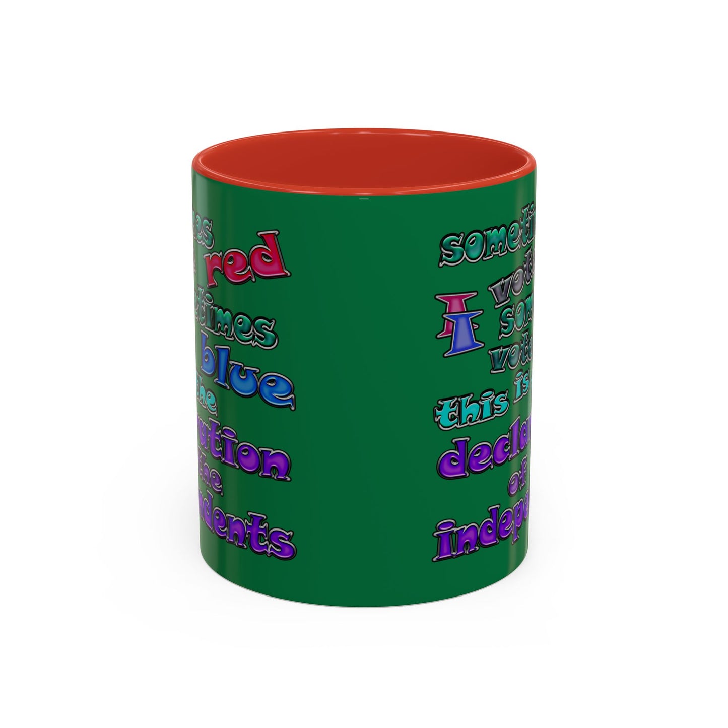 declaration of the independents - Accent Mug (dark green)