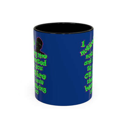 noticed you noticing - Accent Mug (dark blue)