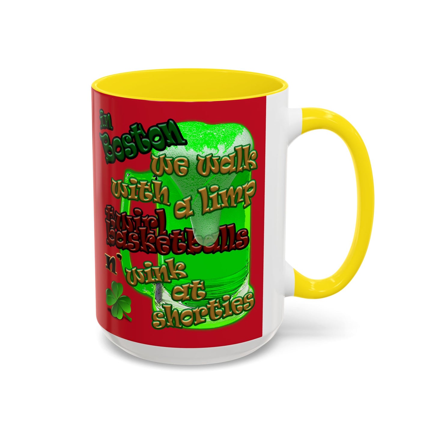 celtics logo - Accent Mug (dark red)